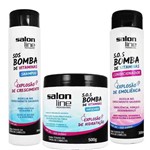 Ficha técnica e caractérísticas do produto Kit Bomba - Shampoo + Cond + Máscara - Salon Line