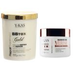 Ficha técnica e caractérísticas do produto Kit Botox Capilar 1 kg e Máscara Banho de Verniz 500g Ykas