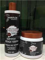Ficha técnica e caractérísticas do produto Kit Bronzeterapia Banho de Verniz Nutrição Capilar Janaflor - Jana Flor