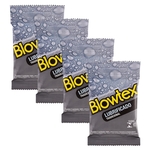 Ficha técnica e caractérísticas do produto Kit c/ 4 Pacotes Preservativo Blowtex Lubrificado c/ 3 Un Cada