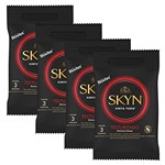 Ficha técnica e caractérísticas do produto Kit c/ 4 Pacotes Preservativo SKYN Texturizado c/ 3 Un Cada