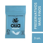 Ficha técnica e caractérísticas do produto Kit c/ 5 Preservativo OLLA Lubrificado Sensitive 3 unidades
