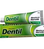 Ficha técnica e caractérísticas do produto Creme Dental Natural S/Flúor Menta e Hortelã 90G Dentil