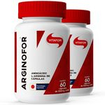 Ficha técnica e caractérísticas do produto Kit 2 Arginina Arginofor com 60 Cápsulas da Vitafor