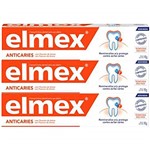 Ficha técnica e caractérísticas do produto Kit C/ 3 Cremes Dental Elmex 90g