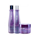 Kit C.Kamura Silver Violet Action Shampoo + Cond. + Máscara (3 Produtos)
