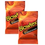 Ficha técnica e caractérísticas do produto Kit c/ 2 Pacotes Preservativo Blowtex Hot c/ 3 Un Cada