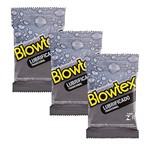 Ficha técnica e caractérísticas do produto Kit c/ 3 Pacotes Preservativo Blowtex Lubrificado c/ 3 Un Cada
