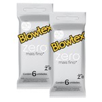 Ficha técnica e caractérísticas do produto Kit C/ 2 Pacotes Preservativo Blowtex Zero C/ 6 Un Cada