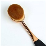 Ficha técnica e caractérísticas do produto Kit C/3 Pincel Escova Oval - para Maquiagem Rose Gold ( Tam P e M Cor Rose Gold e Tam G Cor Prata)