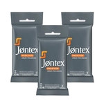 Ficha técnica e caractérísticas do produto Kit c/ 3 Preservativo JONTEX Lubrificado Marathon 6 unidades