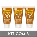 Ficha técnica e caractérísticas do produto Kit C/3un. Protetor Solar Facial FPS 30 50g - Cenoura & Bronze