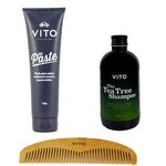 Ficha técnica e caractérísticas do produto Kit - Cabelo Duplo - Shampoo + The Paste + Pente de Madeira - Vito