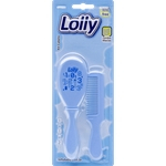 Ficha técnica e caractérísticas do produto Kit Cabelo Lolly Baby Tip Escova + Pente Azul