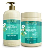 Ficha técnica e caractérísticas do produto Kit Cachos e Crespos Shampoo 1 Litro + Máscara 1 Kg - Bio Extratus