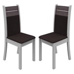 Ficha técnica e caractérísticas do produto Kit 2 Cadeiras de Jantar 4231 Madesa - Branco