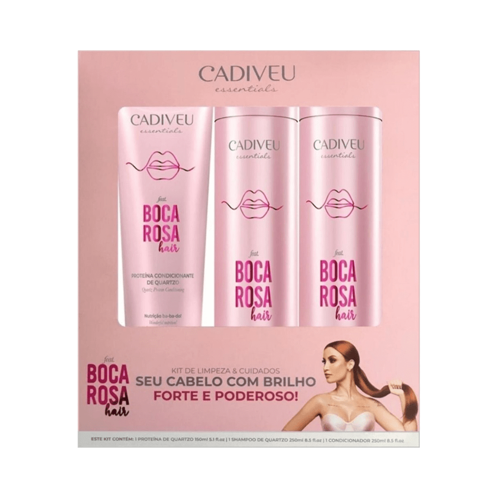 Kit de Tratamento Boca Rosa Hair Cadiveu Essentials