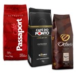 Ficha técnica e caractérísticas do produto Kit Cafés em Grão e Moído