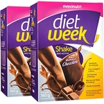 Kit 2 Caixas Diet Week Shake 360G Chocolate Maxinutri