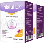 Ficha técnica e caractérísticas do produto Kit 2 Caixas Hialuflex Ácido Hialurônico Bpm 80Mg 60 Cápsulas Maxinutri