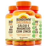 Ficha técnica e caractérísticas do produto Kit 3 Cálcio Magnésio E Zinco Sundown 100 Comprimidos