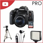 Ficha técnica e caractérísticas do produto Kit Câmera Canon T6i Youtuber Pro