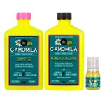 Ficha técnica e caractérísticas do produto Kit Camomila Lola Cosmetics Shampoo + Condicionador + Óleo