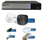 Ficha técnica e caractérísticas do produto Kit CFTV 12 Câmeras Infra 720p Intelbras VHD 1010B G3 + DVR Intelbras Multi HD + Acessórios