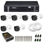 Ficha técnica e caractérísticas do produto Kit CFTV 6 Câmeras Infra 720p Intelbras VHD 1120B G3 + DVR Intelbras Multi HD + Acessórios