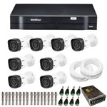 Ficha técnica e caractérísticas do produto Kit CFTV 8 Câmeras Infra 720p Intelbras VHD 1010B G3 + DVR Intelbras Multi HD + Acessórios