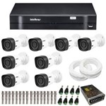 Ficha técnica e caractérísticas do produto Kit CFTV 8 Câmeras Infra 720p Intelbras VHD 1120B G3 + DVR Intelbras Multi HD + Acessórios