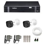 Ficha técnica e caractérísticas do produto Kit CFTV 2 Câmeras Infra 720p Intelbras VHD 1010B G3 + DVR Intelbras Multi HD + Acessórios