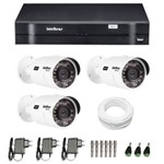 Ficha técnica e caractérísticas do produto Kit CFTV 3 Câmeras Infra 720p Intelbras VHD 3120B G3 + DVR Intelbras Multi HD + Acessórios