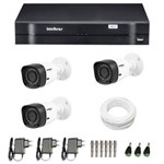 Ficha técnica e caractérísticas do produto Kit CFTV 3 Câmeras Infra 720p Intelbras VHD 1120B G3 + DVR Intelbras Multi HD + Acessórios