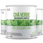 Ficha técnica e caractérísticas do produto Kit 3 Chá Verde com Abacaxi e Hortelã 200g Chá Mais