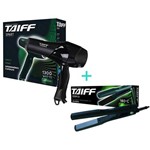 Ficha técnica e caractérísticas do produto Kit Taiff Secador Smart 1300w 127v + Chapinha Prancha 180° Cerâmica
