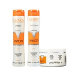 Kit Charis Vivacity Reflex Blond Shampoo + Condicionador 300ml + Máscara de Tratamento 300g
