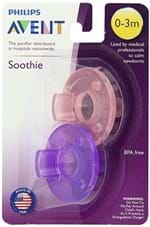 Ficha técnica e caractérísticas do produto Kit Chupetas Soothie Philips Avent - 0 a 3 Meses (Pronta Entrega)