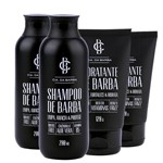 Kit Cia da Barba: Dois Shampoos + 2 Balms Hidratantes para Barba