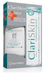 Kit Clariskin Creme Clareador+protetor Solar Fps30 Antidade - Kley Hertz