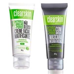 Ficha técnica e caractérísticas do produto Kit Clearskin Mascara Negra e Creme Facial Matificante Fps15
