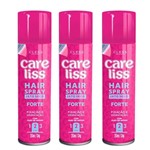 Ficha técnica e caractérísticas do produto Kit 3 Cless Care Liss Hair Spray Forte - 250ml