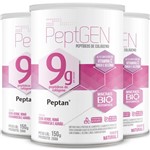 Ficha técnica e caractérísticas do produto Kit 3 Colágeno Hidrolisado Premium Peptan 9g Chá Mais 150g