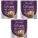 Ficha técnica e caractérísticas do produto Kit 3 Colágeno Skin - Sanavita - Cappuccino - 300g