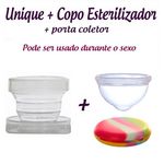 Ficha técnica e caractérísticas do produto Kit: Coletor Menstrual Unique 60ml + Copo Esterilizador + Porta Coletor