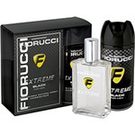 Ficha técnica e caractérísticas do produto Kit Colônia Fiorucci Extreme Black Masculino 100ml + Desodorante Aerosol 100grs