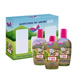 Ficha técnica e caractérísticas do produto Kit Colônia Shampoo Condicionador Delikad Kids Safari Pink