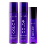 Ficha técnica e caractérísticas do produto Kit Color Trio Shampoo + Condicionador + Spray Color - Ponto 9 Professional