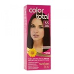 Ficha técnica e caractérísticas do produto Kit Coloração Creme Color Total N 5.5 Castanho Claro Acaju - Salon Line
