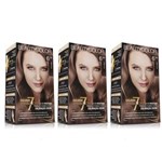 Kit Coloração Permanente BeautyColor Chocolate 6.34 com 3 Unidades